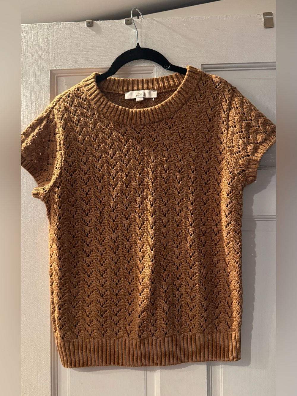 LOFT Pointelle Sweater Sz M NWOT